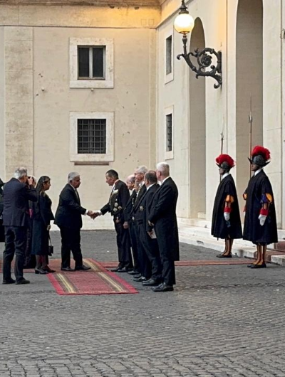 foto de portada de la publicación Presidente Mulino llega  al Vaticano para reunirse con el Papa Francisco